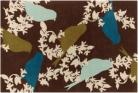 Thomaspaul Collection- Goldfinch chocolate/aqua  8' x 10'