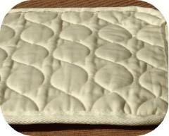 Organic Infant Size Quilted Cotton Mattress Pads